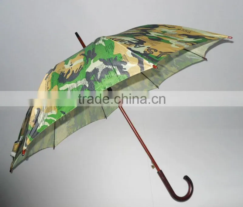55cm wooden camouflage umbrella