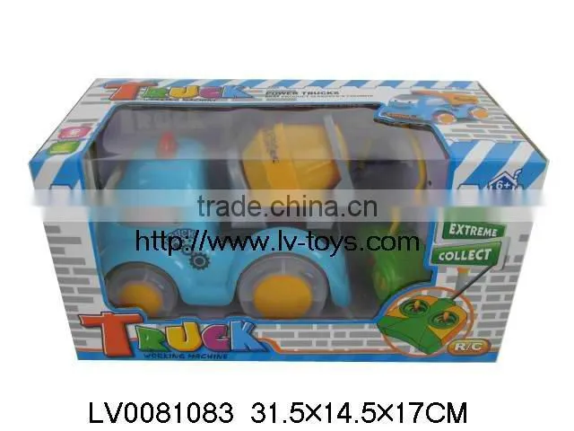 Cartoon toys 4CH mini rc truck toys with light and music