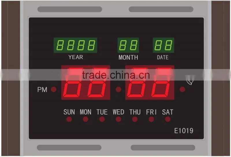 Digital calendar home decor indoor digital clock small led digital clock