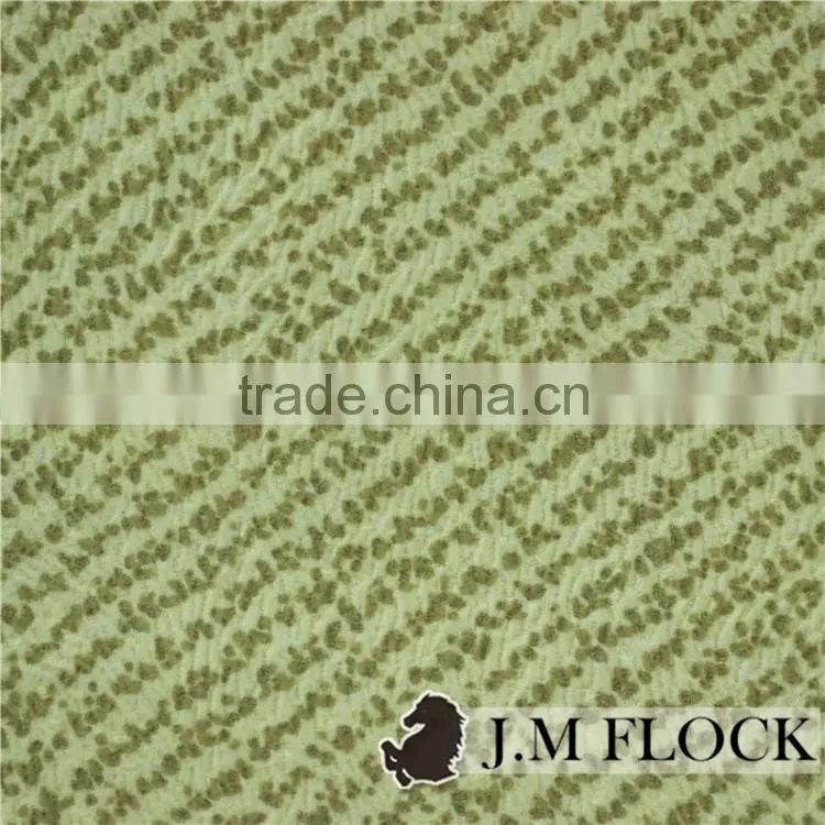 polyester flocking printed tricot velvet home furnishing fabric