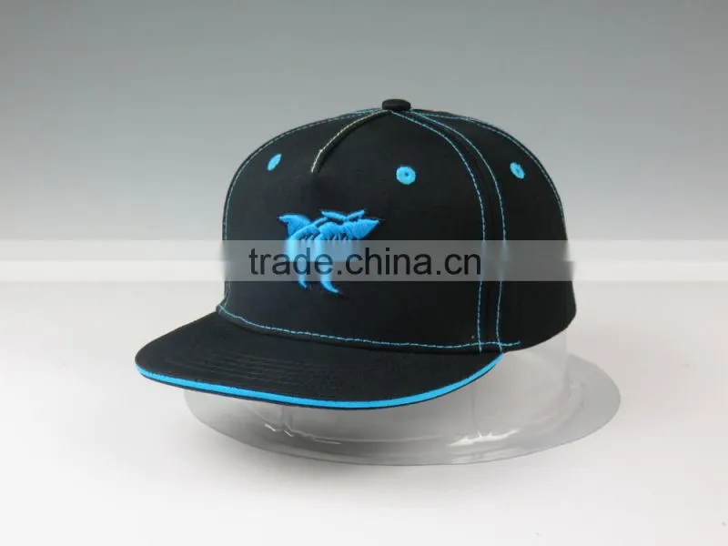 Round flat brim snapback hats for children