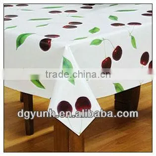Orange Pokla Dot Vinyl Tablecloth
