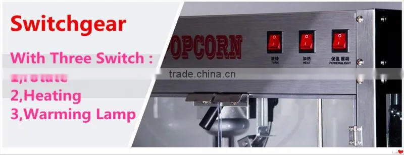 Auto Cheap Gourmet Caramel Popcorn Grain Popping Machine