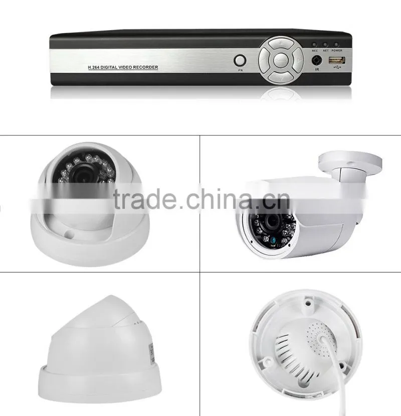 SHENZHEN 1000TVL 8CH waterproof analognvr kit AHD camera
