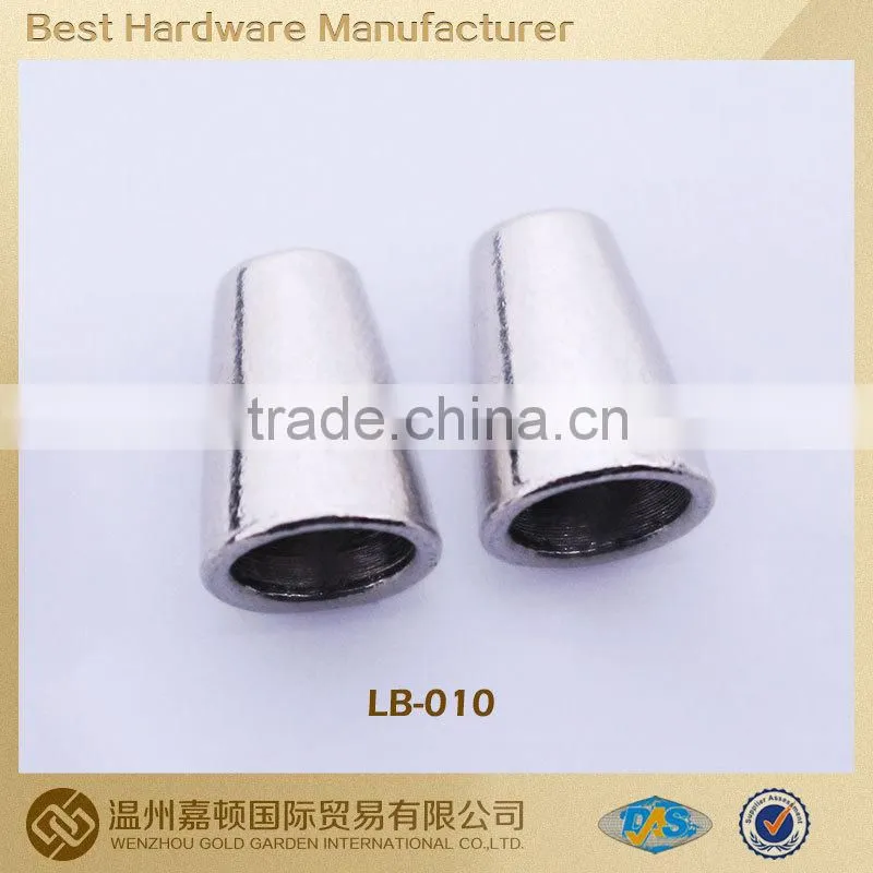 good quality decorative metal made drawstring cord ends