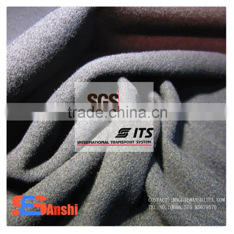 Polyester rayon spandex fabric for women winter overcoat fabric