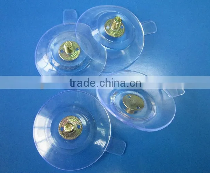 High Quality 60mm 50mm 40mm Metal Hook Suction Cup threaded suction cup