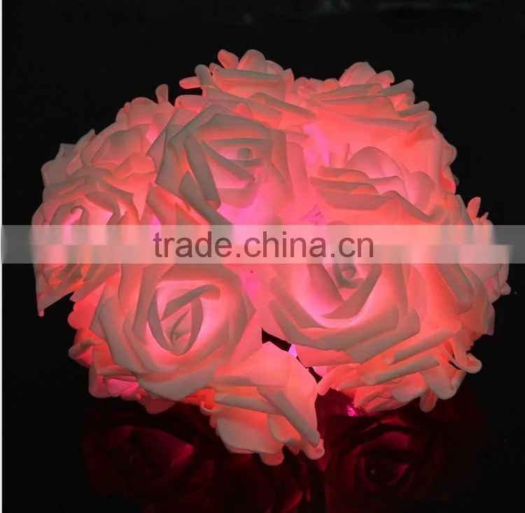20 LED Festival Rose String Light Fairy Lights Christmas Xmas Party Wedding Decoration