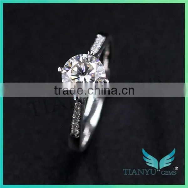 moissanite grades online shop unique 4.5mm super white moissanite engagement rings