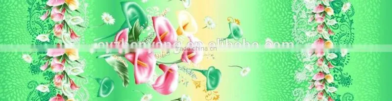 2016 the leastes 100% polyester fabric brushed soft fabric printing romantic fabric