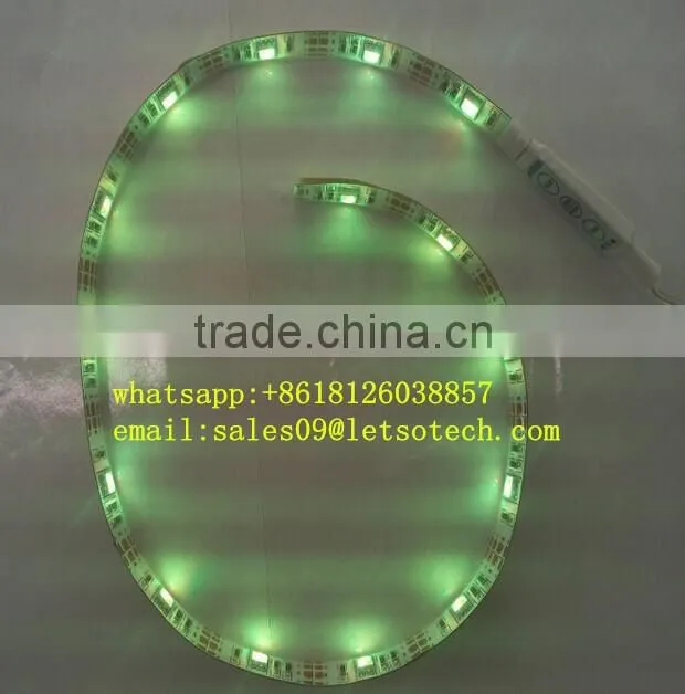CE RoHS Certification Flex LED Strips Type RGB emitting color smd 5050 5v led strip light with battery box