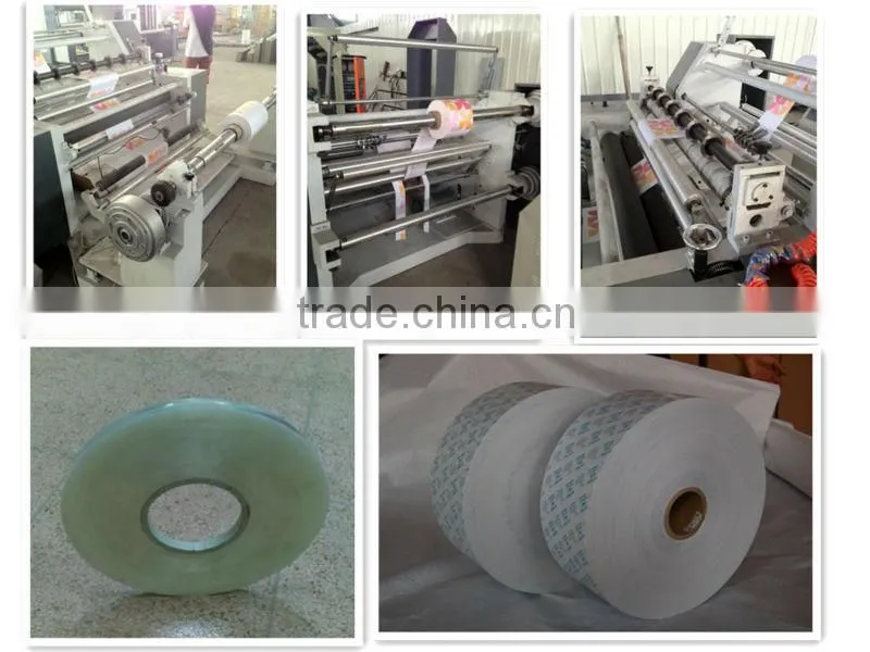 Horizontal type paper roll slitting rewinding machine