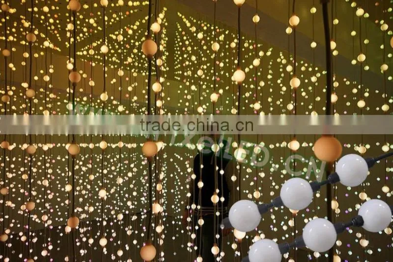 3d view led ball string waterproof pixels balls for christmas tree