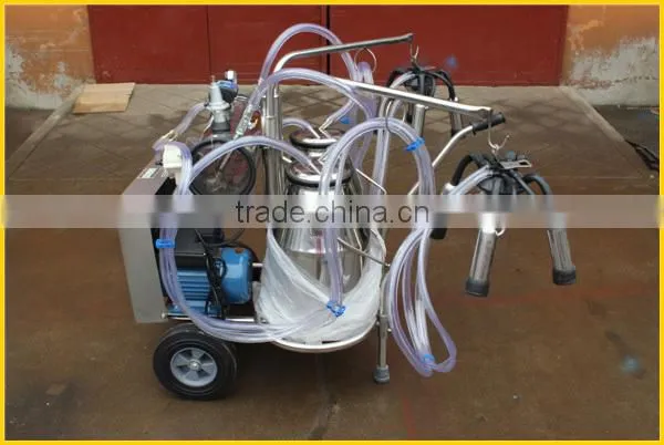 stainless steel trolley milking machine