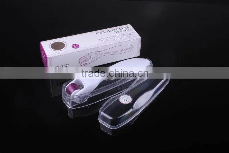 NL-DRS600 Portable 600 needles titanium derma roller with replacable tips for body scar removal low price