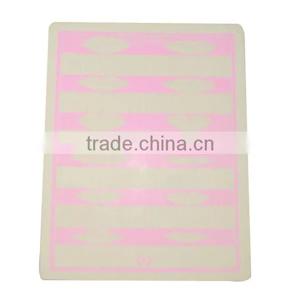 Pink skin for tattoo eyebrow and lips