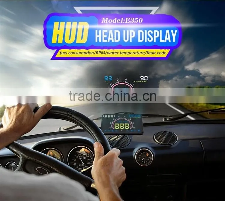 5.8 inch HUD E350 digital speedometer car OBD2 HUD display
