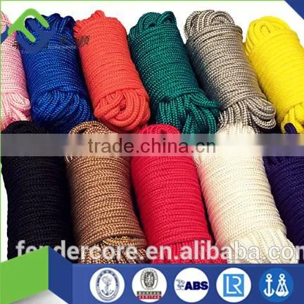 3mm/4mm/5mm nylon double braided rope hot sale worldwide