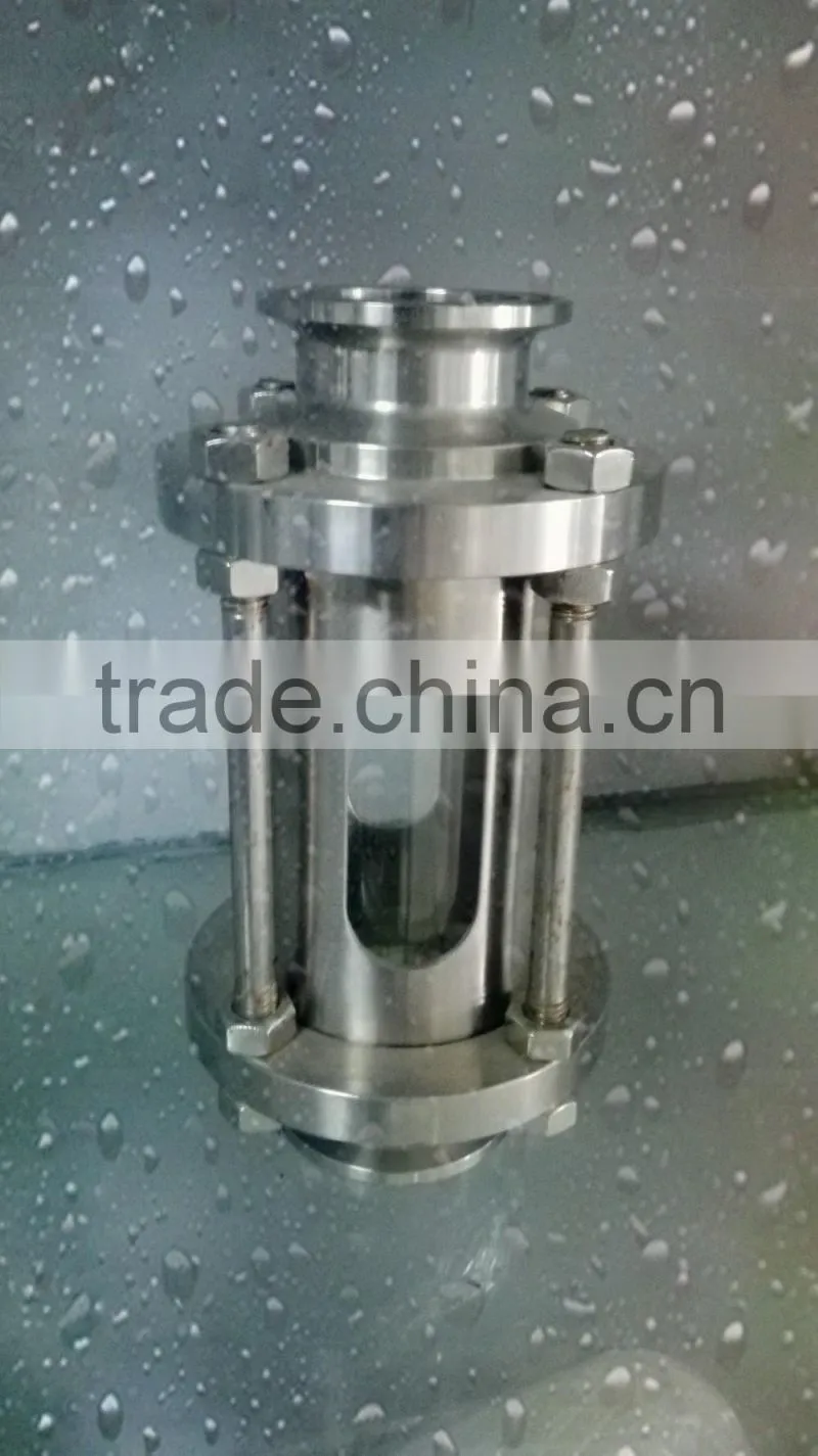 Low price stainless steel saniatry oil liquid level sight glass with professional manufacture