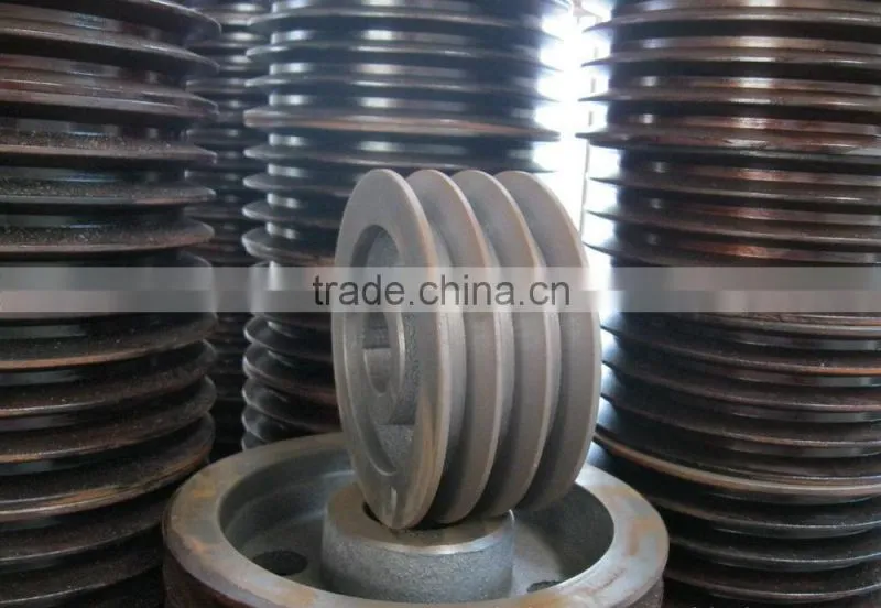 Low carbon steel sheave,OEM steel or iron casting chain pulley wheels,V-steel pulley