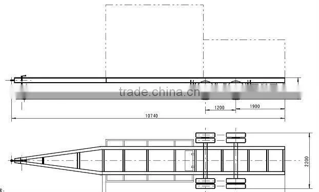 china supplier mini trailer/smaller trailer for GWM