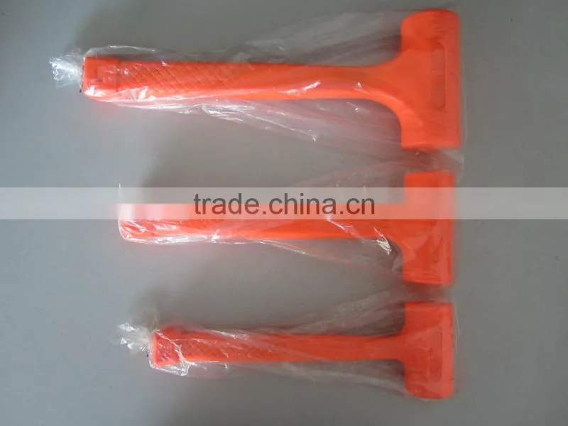 yellow plastic hammer rotatable hammer wooden handle hammer with free samples