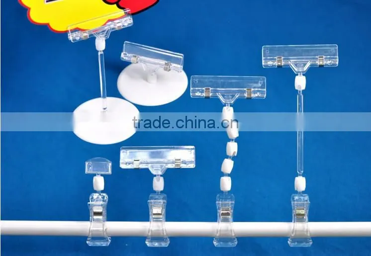 Professional clear plastic paper clip ,plastic pop holder