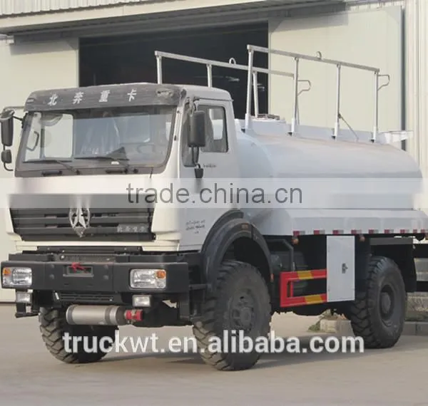 10000 liters howo EuroII 290hp off road 4x4 oil truck