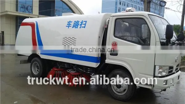 hot sale dongfeng 6 wheels 3tons new road sweeper