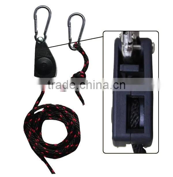 Grow light Adjustable 1/4" rope ratchet light rope ratchet