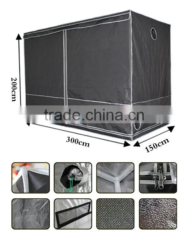 Hydroponic heavy duty grow tent kit