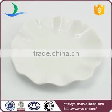 Wholesale ceramic kitchen flower shaped plates for pasta