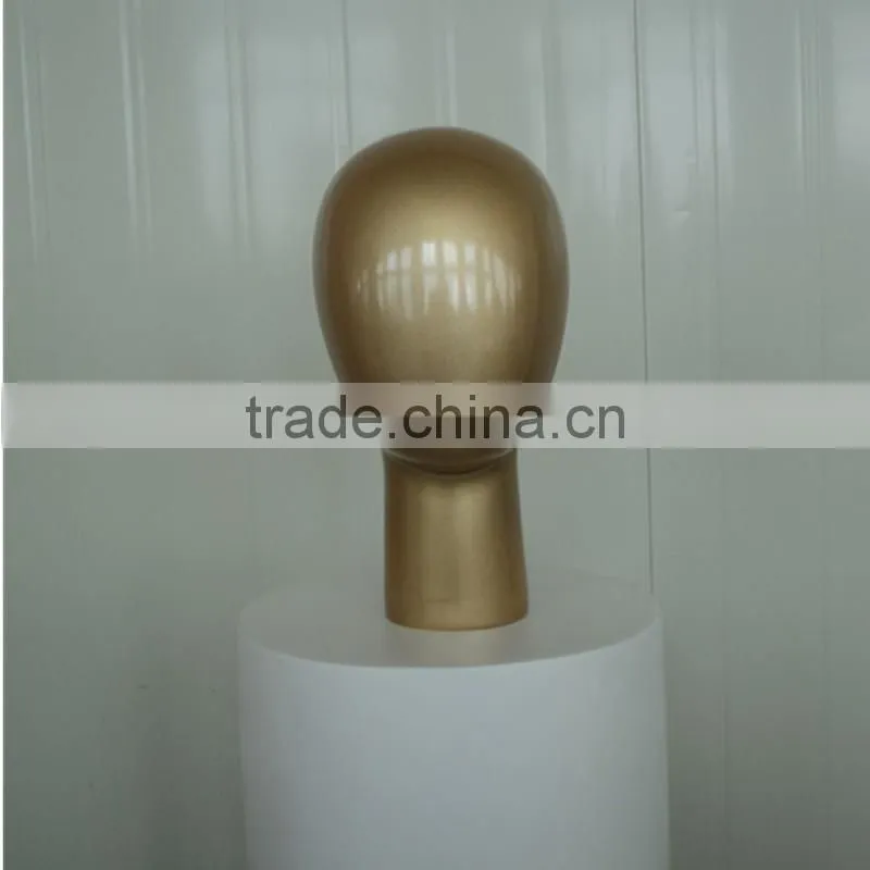 Fashion Dispaly hat mannequin gold head model T35