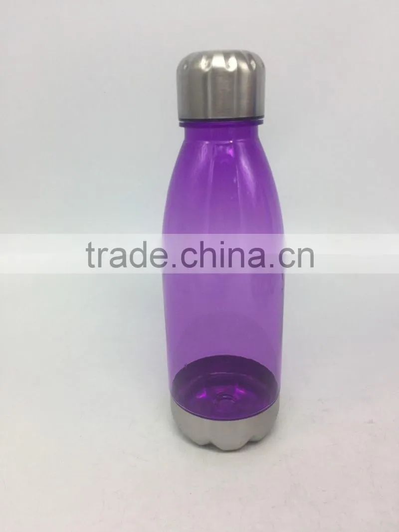 Clean transparent plastic water cola bottle 750ml