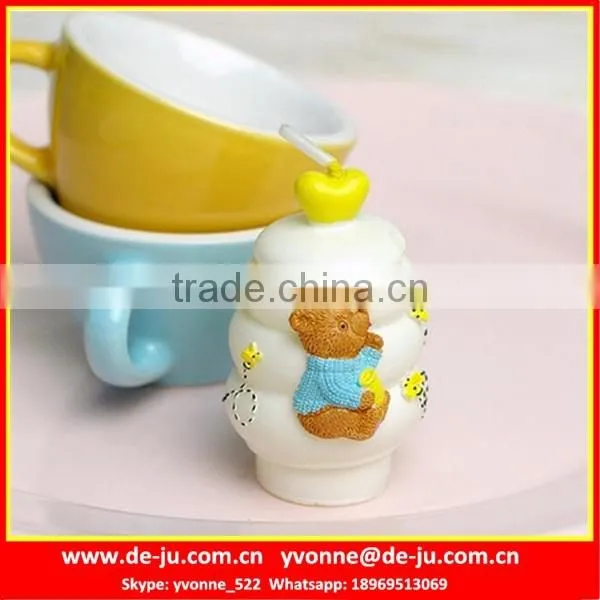 Bear Honey Jar Professional Sculpture Small Craft Candle