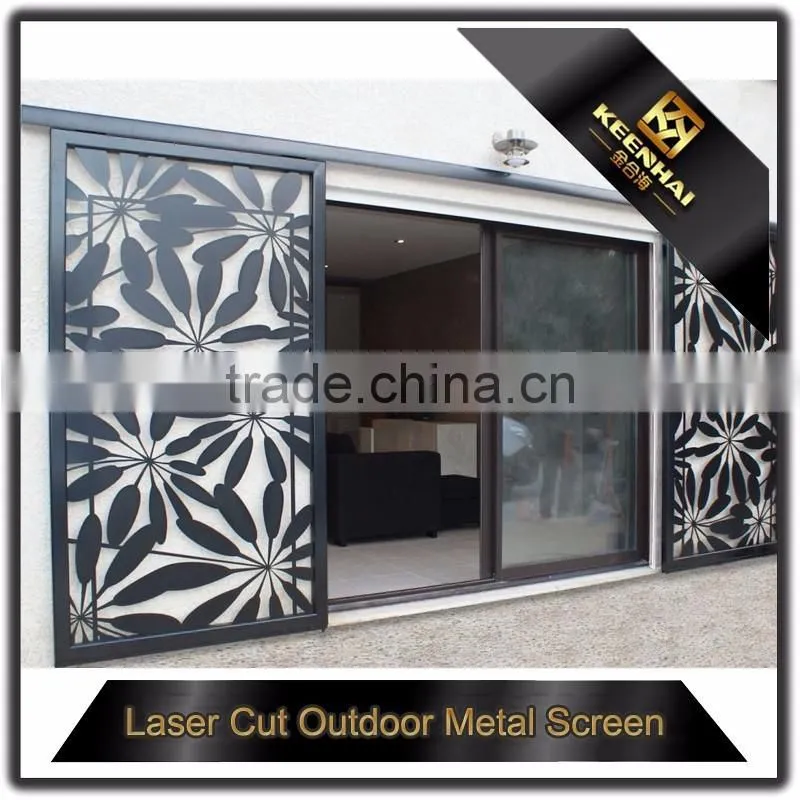 Outdoor Aluminum Decorative Laser Cut Corrugated Fencing Panels