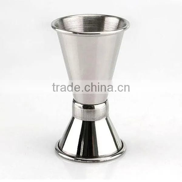 Professional bar tools supplier,custom stainless steel measuring glass cocktail shaker