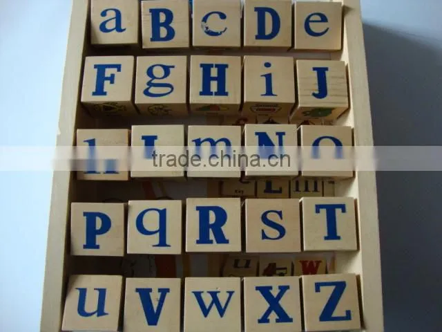 Wooden letter block,wooden educational block