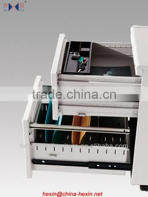 Hot sale Fashion metal Mobile Pedestal,3-drawer filing Cabinet,office filing storage cabinet design