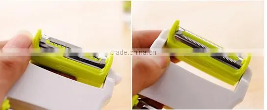 stainless steel as seen on tv fruit Retractable portable multifunction vegetable peeler