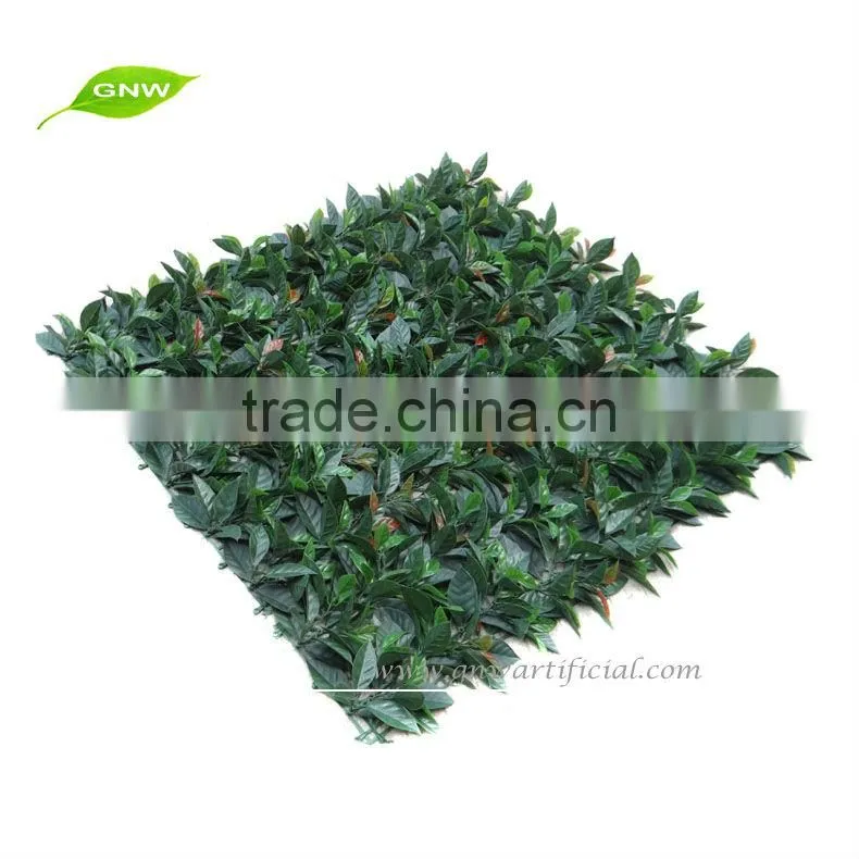 GNW BOX015 Factory Price Purple Landscaping Artificial Grass Plastic Boxwood Mat