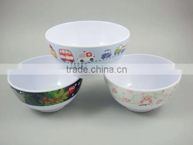 2015 new design safety food grade melamine kid children bowl children dinnerware
