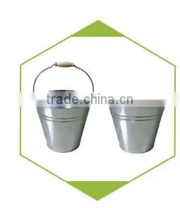 Hanging galvanized stainless steel bucket