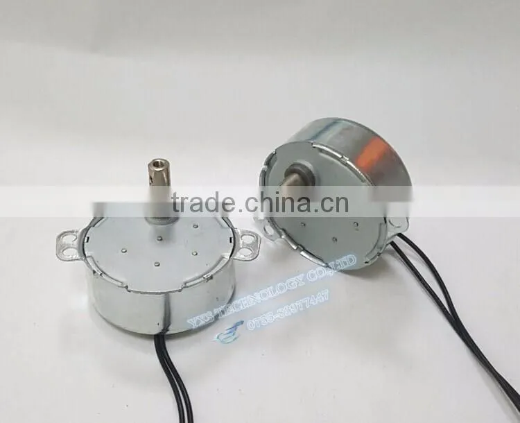 TYC-50 AC220V Non-directional Constant Magnetic Low-speed Synchronous Motor 0.8/1.8/5/10/15/30/50RPM 4W