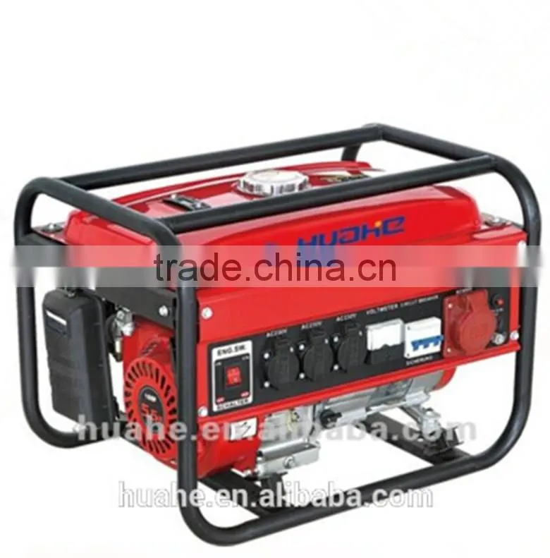2500w gasoline generator 220v 380v,6.5hp gasoline generator set