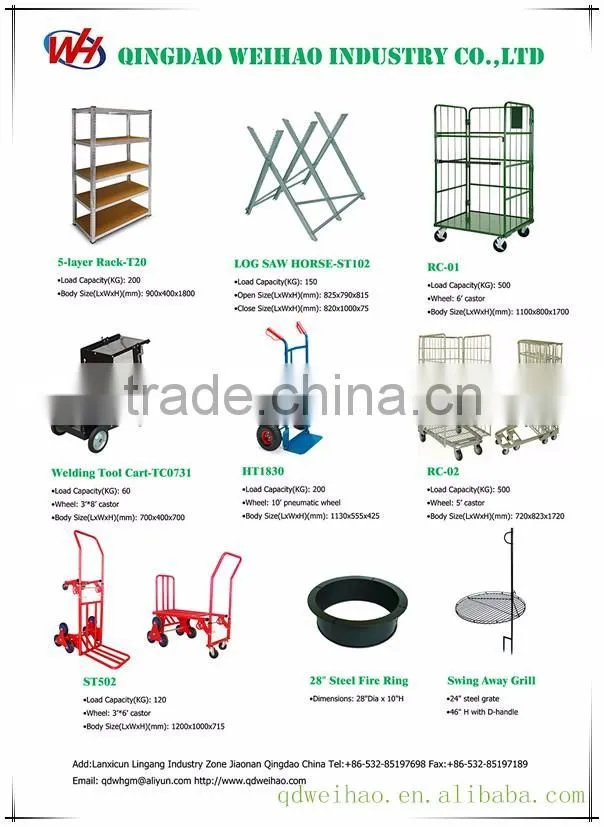 Wholesale Korea Folding Storage Steel Heavy duty Roll Container With Caster RC-01