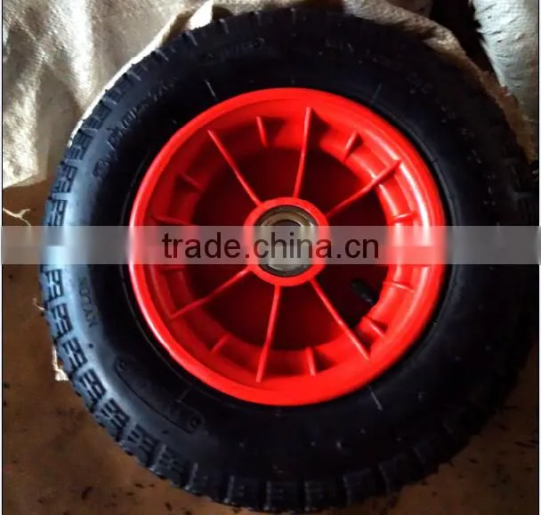 Rubber wheel 3.50-7 with plastic rim