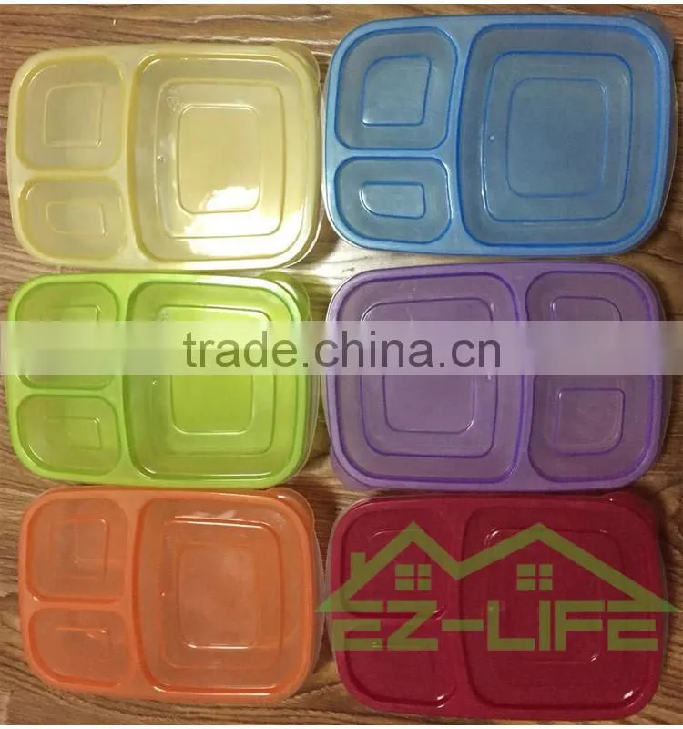 Best plastic disposable compartment cleakproof heap Plastic Lunch Box with lock