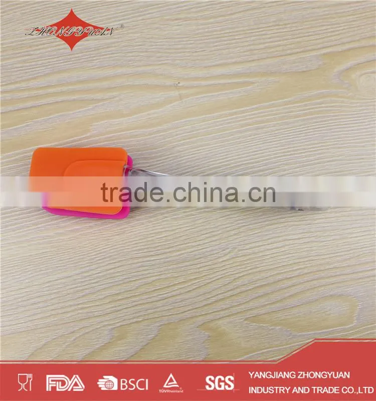 Food grade silicone spatula with plastic handle