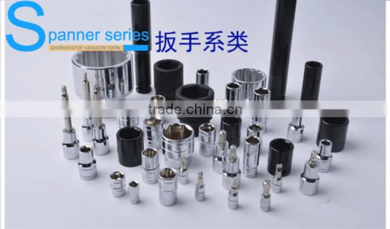 12.5mm hex long sleeve CR-V ,Anti-corrosion 1/2" long sleeve,Industrial and Auto Repairing socket set long sleeve